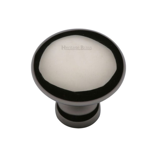 Heritage Brass Cabinet Hardware Polished Nickel / Cabinet Knobs / 32mm Dia. Heritage Brass - Cabinet Knob Victorian Round Design 32mm Polished Nickel Finish