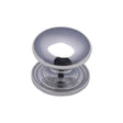 Heritage Brass Cabinet Hardware Polished Chrome / Cabinet Knobs / 25mm Dia. Heritage Brass - Cabinet Knob Victorian Round Design with base 25mm Polished Chrome
