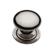 Heritage Brass Cabinet Hardware Polished Nickel / Cabinet Knobs / 32mm Dia. Heritage Brass - Cabinet Knob Victorian Round Design with base 32mm Polished Nickel