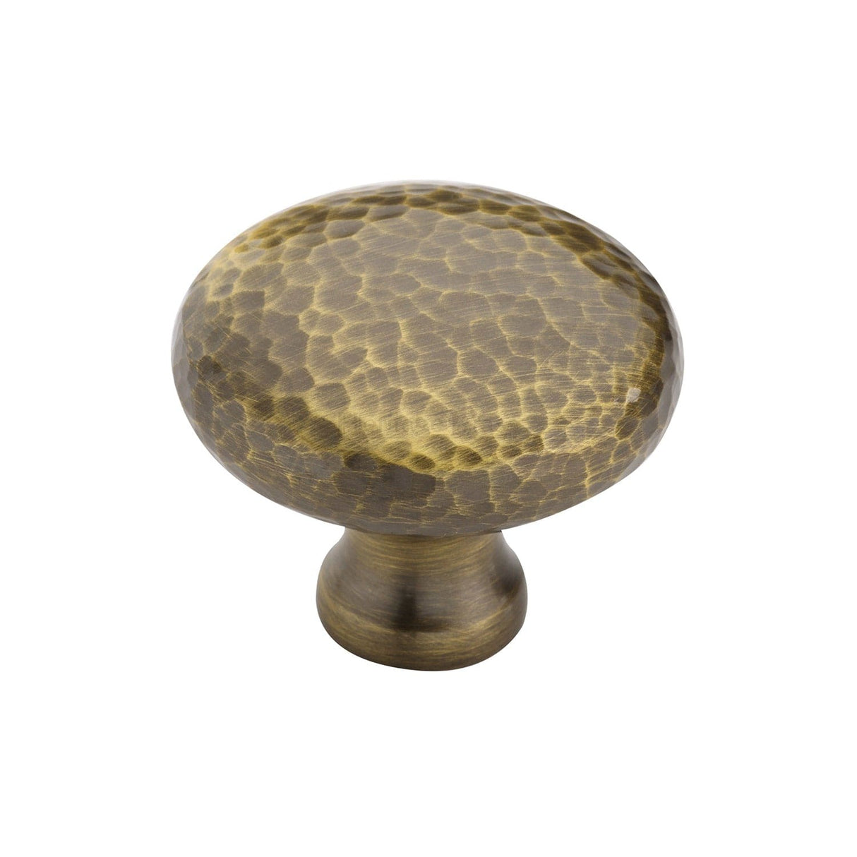 Heritage Brass Cabinet Hardware Antique Brass / Cabinet Knobs / 38mm Dia. Heritage Brass - Cabinet Knob Victorian Round Hammered Design 38mm Antique Brass finish