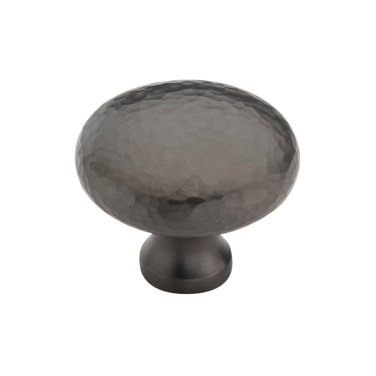 Heritage Brass Cabinet Hardware Matt Bronze / Cabinet Knobs / 38mm Dia. Heritage Brass - Cabinet Knob Victorian Round Hammered Design 38mm Matt Bronze finish