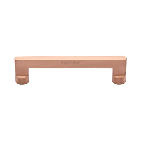 Heritage Brass Cabinet Hardware Satin Rose Gold / Cabinet Pull Handles / 128mm c/c Heritage Brass - Cabinet Pull Apollo Design 128mm CTC Satin Rose Gold Finish
