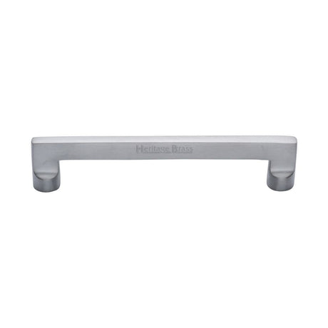 Heritage Brass Cabinet Hardware Satin Chrome / Cabinet Pull Handles / 160mm c/c Heritage Brass - Cabinet Pull Apollo Design 160mm CTC Satin Chrome Finish