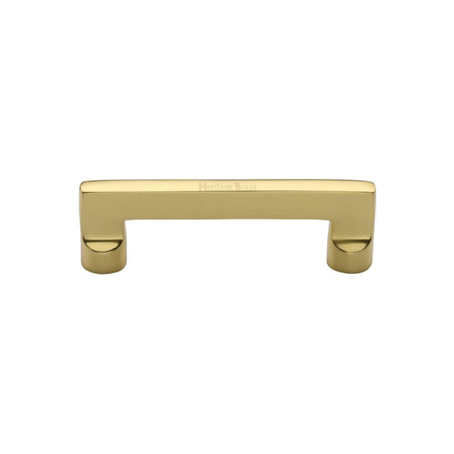 Heritage Brass Cabinet Hardware Polished Brass / Cabinet Pull Handles / 96mm c/c Heritage Brass - Cabinet Pull Apollo Design 96mm CTC Polished Brass Finish