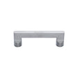 Heritage Brass Cabinet Hardware Satin Chrome / Cabinet Pull Handles / 96mm c/c Heritage Brass - Cabinet Pull Apollo Design 96mm CTC Satin Chrome Finish