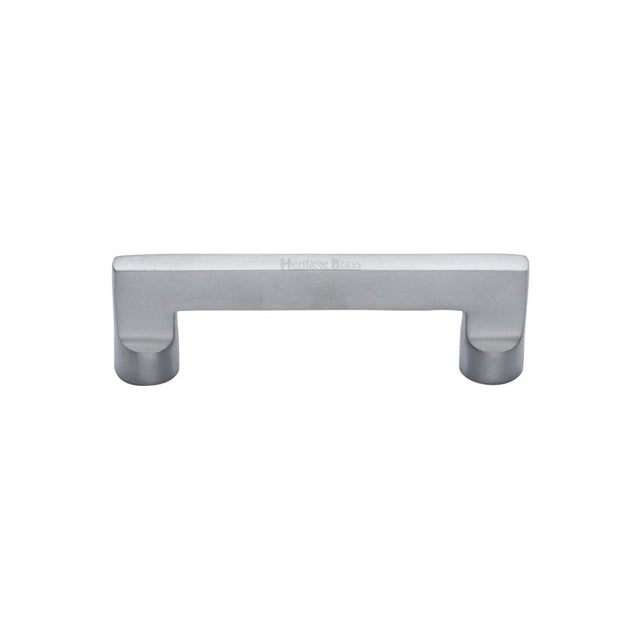 Heritage Brass Cabinet Hardware Satin Chrome / Cabinet Pull Handles / 96mm c/c Heritage Brass - Cabinet Pull Apollo Design 96mm CTC Satin Chrome Finish