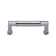 Heritage Brass Cabinet Hardware Polished Chrome / Cabinet Pull Handles / 101mm c/c Heritage Brass - Cabinet Pull Bauhaus Design 101mm CTC Polished Chrome Finish