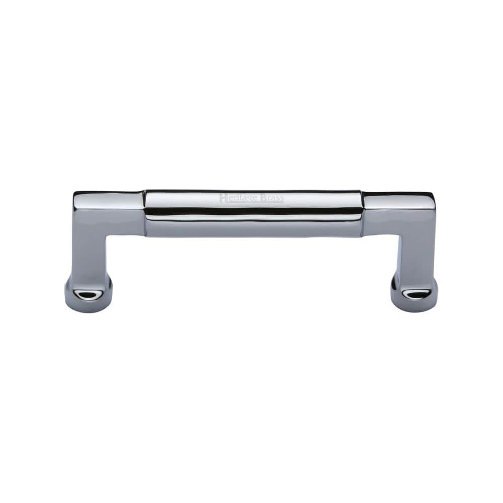 Heritage Brass Cabinet Hardware Polished Chrome / Cabinet Pull Handles / 101mm c/c Heritage Brass - Cabinet Pull Bauhaus Design 101mm CTC Polished Chrome Finish