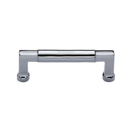 Heritage Brass Cabinet Hardware Polished Chrome / Cabinet Pull Handles / 101mm c/c Heritage Brass - Cabinet Pull Bauhaus Design 101mm CTC Polished Chrome Finish