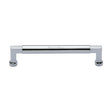 Heritage Brass Cabinet Hardware Polished Chrome / Cabinet Pull Handles / 160mm c/c Heritage Brass - Cabinet Pull Bauhaus Design 160mm CTC Polished Chrome Finish