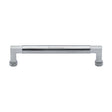Heritage Brass Cabinet Hardware Satin Chrome / Cabinet Pull Handles / 160mm c/c Heritage Brass - Cabinet Pull Bauhaus Design 160mm CTC Satin Chrome Finish
