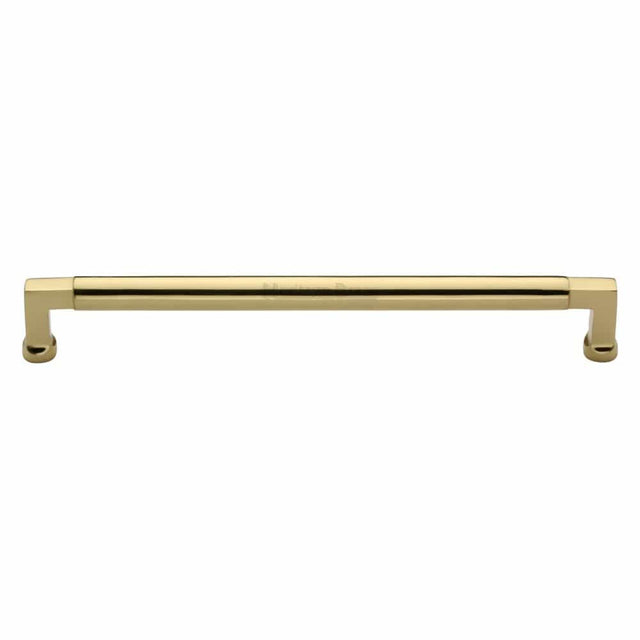 Heritage Brass Cabinet Hardware Polished Brass / Cabinet Pull Handles / 254mm c/c Heritage Brass - Cabinet Pull Bauhaus Design 254mm CTC Polished Brass Finish