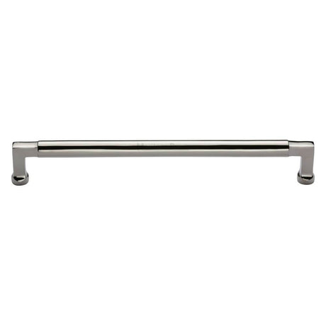 Heritage Brass Cabinet Hardware Polished Nickel / Cabinet Pull Handles / 254mm c/c Heritage Brass - Cabinet Pull Bauhaus Design 254mm CTC Polished Nickel Finish