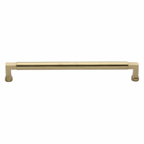 Heritage Brass Cabinet Hardware Satin Brass / Cabinet Pull Handles / 254mm c/c Heritage Brass - Cabinet Pull Bauhaus Design 254mm CTC Satin Brass Finish