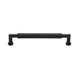 Heritage Brass Cabinet Hardware Matt Black / Cabinet Pull Handles / 152mm c/c Heritage Brass - Cabinet Pull Bauhaus Round Design 152mm CTC Matt Black Finish