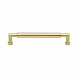 Heritage Brass Cabinet Hardware Polished Brass / Cabinet Pull Handles / 152mm c/c Heritage Brass - Cabinet Pull Bauhaus Round Design 152mm CTC Polished Brass Finish
