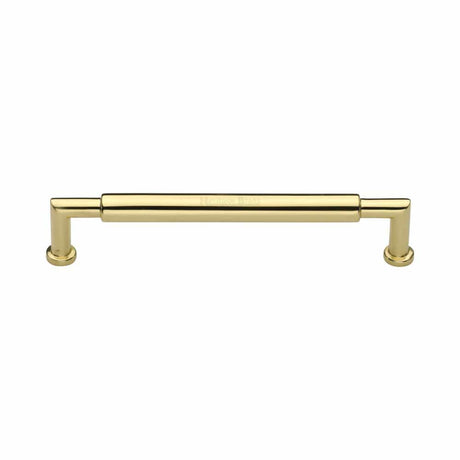 Heritage Brass Cabinet Hardware Polished Brass / Cabinet Pull Handles / 152mm c/c Heritage Brass - Cabinet Pull Bauhaus Round Design 152mm CTC Polished Brass Finish