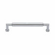 Heritage Brass Cabinet Hardware Polished Chrome / Cabinet Pull Handles / 152mm c/c Heritage Brass - Cabinet Pull Bauhaus Round Design 152mm CTC Polished Chrome Finish