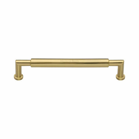 Heritage Brass Cabinet Hardware Satin Brass / Cabinet Pull Handles / 152mm c/c Heritage Brass - Cabinet Pull Bauhaus Round Design 152mm CTC Satin Brass Finish
