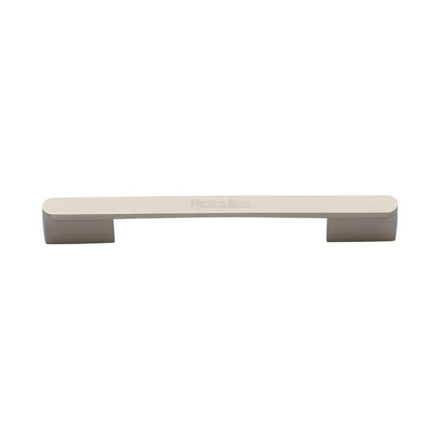 Heritage Brass Cabinet Hardware Satin Nickel / Cabinet Pull Handles / Dual 128/160mm c/c Heritage Brass - Cabinet Pull Bridge Design 128&160mm CTC Satin Nickel Finish