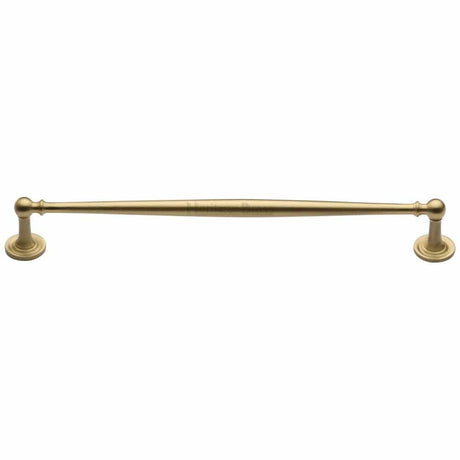 Heritage Brass Cabinet Hardware Satin Brass / Cabinet Pull Handles / 254mm c/c Heritage Brass - Cabinet Pull Colonial Design 254mm CTC Satin Brass Finish