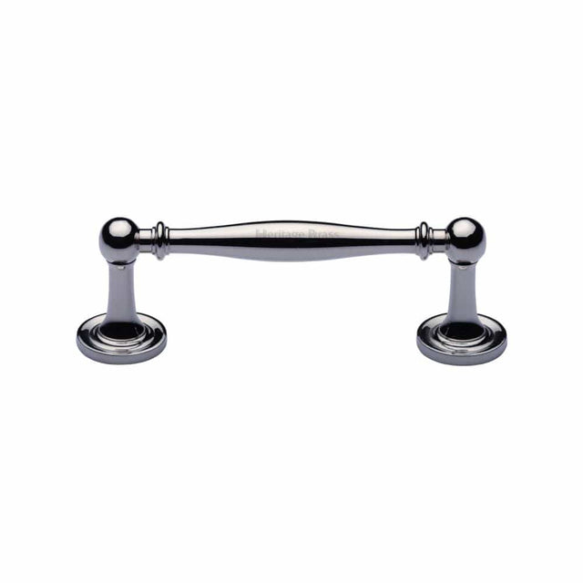 Heritage Brass Cabinet Hardware Polished Chrome / Cabinet Pull Handles / 96mm c/c Heritage Brass - Cabinet Pull Colonial Design 96mm CTC Polished Chrome Finish