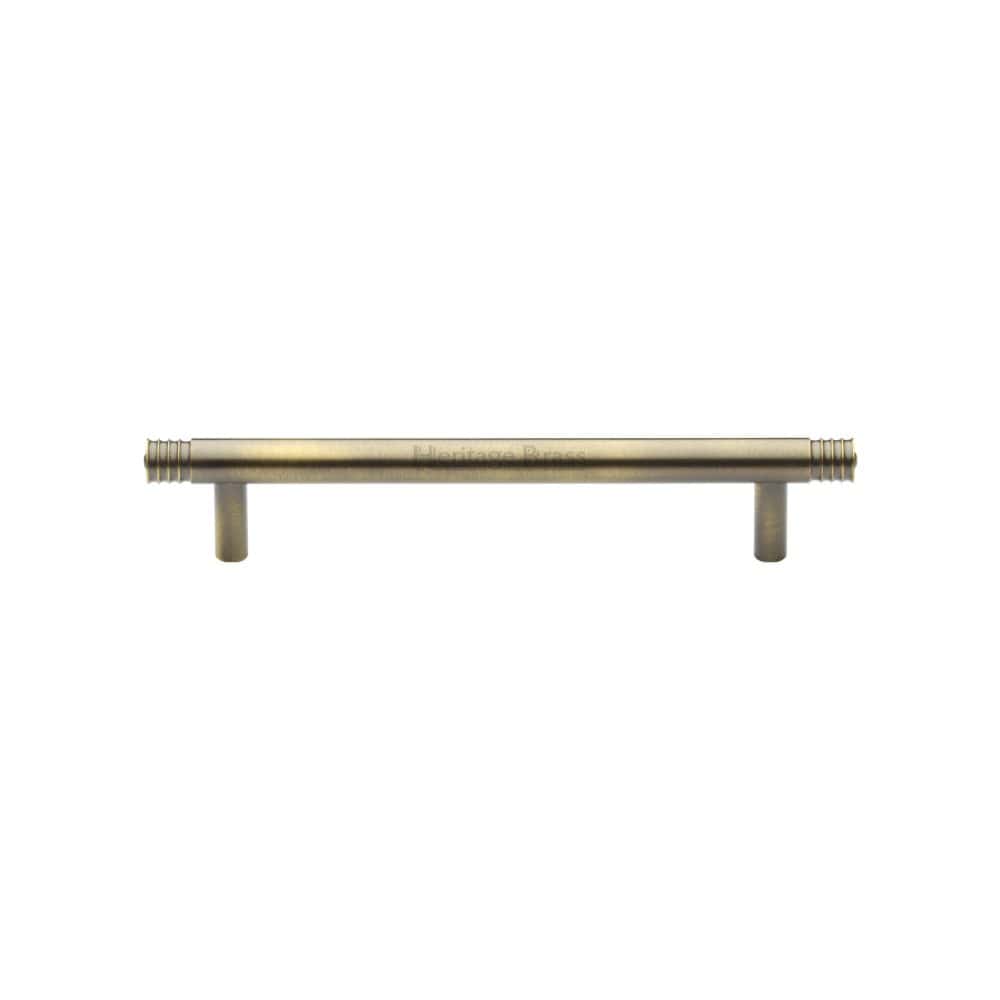Heritage Brass Cabinet Hardware Antique Brass / Cabinet Pull Handles / 128mm c/c Heritage Brass - Cabinet Pull Contour Design 128mm CTC Antique Brass Finish