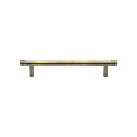 Heritage Brass Cabinet Hardware Antique Brass / Cabinet Pull Handles / 128mm c/c Heritage Brass - Cabinet Pull Contour Design 128mm CTC Antique Brass Finish