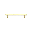 Heritage Brass Cabinet Hardware Polished Brass / Cabinet Pull Handles / 128mm c/c Heritage Brass - Cabinet Pull Contour Design 128mm CTC Polished Brass Finish