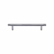 Heritage Brass Cabinet Hardware Polished Chrome / Cabinet Pull Handles / 128mm c/c Heritage Brass - Cabinet Pull Contour Design 128mm CTC Polished Chrome Finish