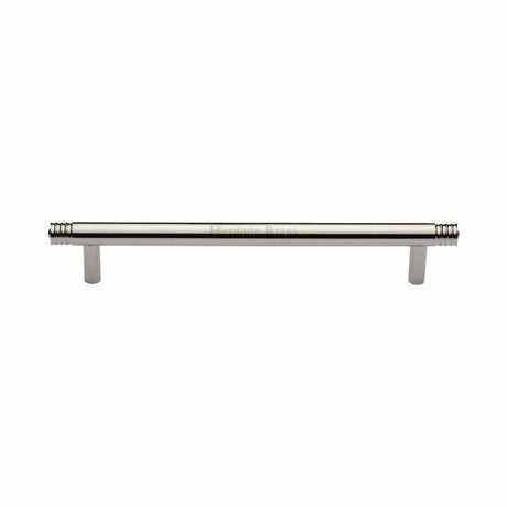 Heritage Brass Cabinet Hardware Polished Nickel / Cabinet Pull Handles / 160mm c/c Heritage Brass - Cabinet Pull Contour Design 160mm CTC Polished Nickel Finish