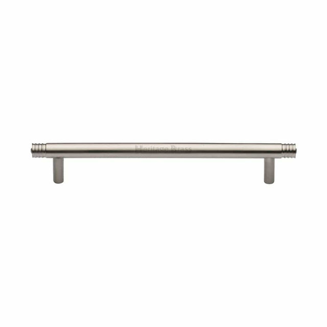 Heritage Brass Cabinet Hardware Satin Nickel / Cabinet Pull Handles / 160mm c/c Heritage Brass - Cabinet Pull Contour Design 160mm CTC Satin Nickel Finish