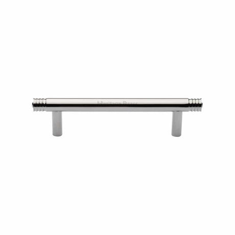 Heritage Brass Cabinet Hardware Polished Nickel / Cabinet Pull Handles / 96mm c/c Heritage Brass - Cabinet Pull Contour Design 96mm CTC Polished Nickel Finish