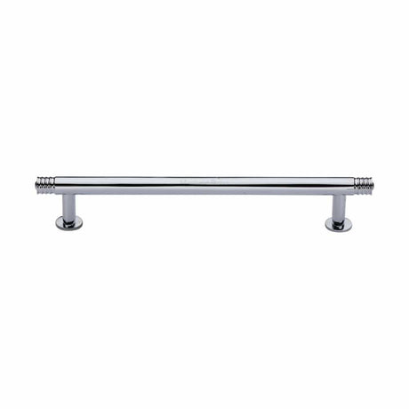Heritage Brass Cabinet Hardware Polished Chrome / Cabinet Pull Handles / 160mm c/c Heritage Brass - Cabinet Pull Contour Design with 16mm Rose 160mm CTC Polished Chrom