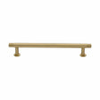 Heritage Brass Cabinet Hardware Satin Brass / Cabinet Pull Handles / 160mm c/c Heritage Brass - Cabinet Pull Contour Design with 16mm Rose 160mm CTC Satin Brass