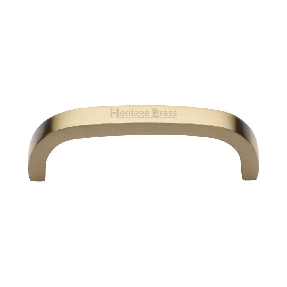 Heritage Brass Cabinet Hardware Satin Brass / Cabinet Pull Handles / 152mm c/c Heritage Brass - Cabinet Pull D Shaped 152mm CTC Satin Brass Finish
