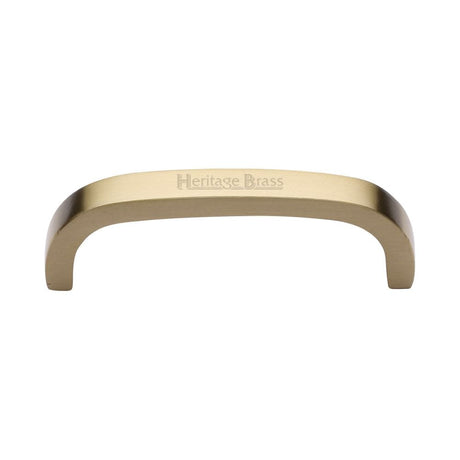 Heritage Brass Cabinet Hardware Satin Brass / Cabinet Pull Handles / 152mm c/c Heritage Brass - Cabinet Pull D Shaped 152mm CTC Satin Brass Finish