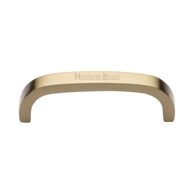 Heritage Brass Cabinet Hardware Satin Brass / Cabinet Pull Handles / 152mm c/c Heritage Brass - Cabinet Pull D Shaped 152mm CTC Satin Brass Finish
