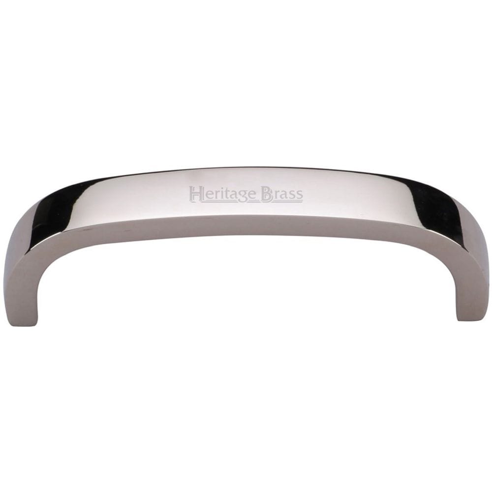 Heritage Brass Cabinet Hardware Polished Nickel / Cabinet Pull Handles / 203mm c/c Heritage Brass - Cabinet Pull D Shaped 203mm CTC Polished Nickel Finish