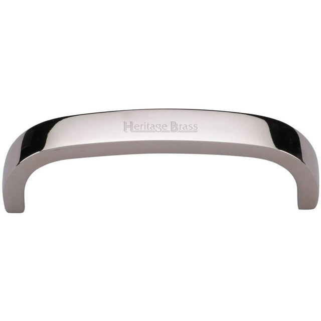 Heritage Brass Cabinet Hardware Polished Nickel / Cabinet Pull Handles / 203mm c/c Heritage Brass - Cabinet Pull D Shaped 203mm CTC Polished Nickel Finish