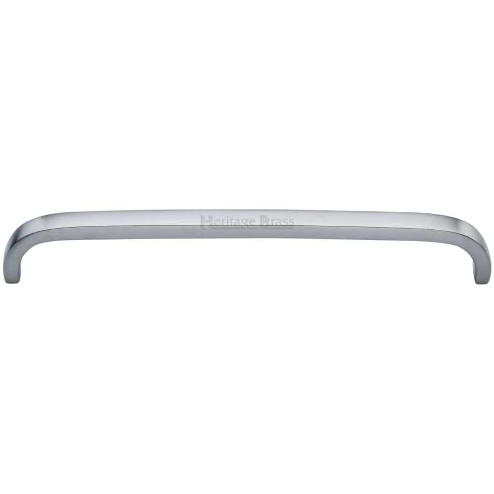 Heritage Brass Cabinet Hardware Satin Chrome / Cabinet Pull Handles / 203mm c/c Heritage Brass - Cabinet Pull D Shaped 203mm CTC Satin Chrome Finish