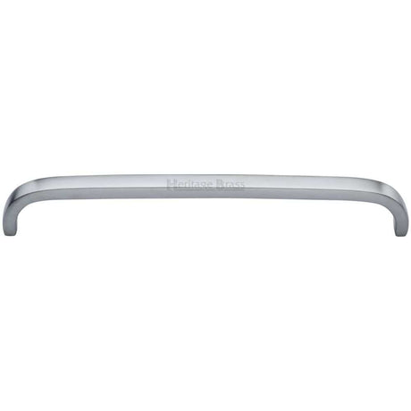 Heritage Brass Cabinet Hardware Satin Chrome / Cabinet Pull Handles / 203mm c/c Heritage Brass - Cabinet Pull D Shaped 203mm CTC Satin Chrome Finish