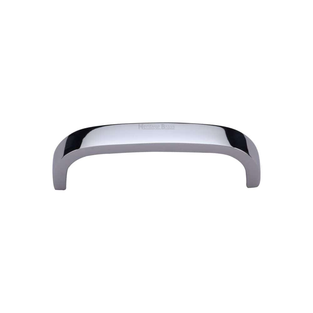 Heritage Brass Cabinet Hardware Polished Chrome / Cabinet Pull Handles / 89mm c/c Heritage Brass - Cabinet Pull D Shaped 89mm CTC Polished Chrome Finish