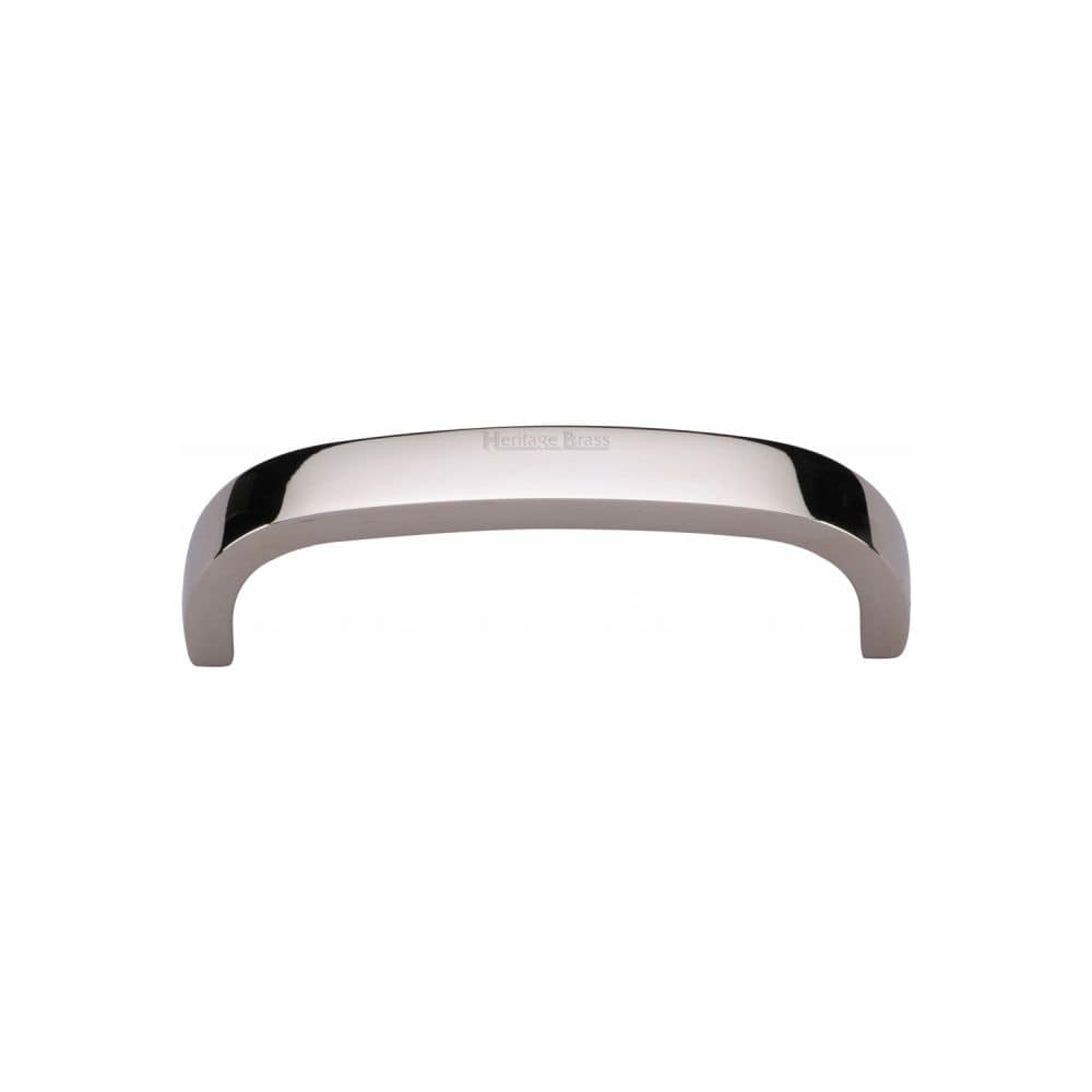Heritage Brass Cabinet Hardware Polished Nickel / Cabinet Pull Handles / 89mm c/c Heritage Brass - Cabinet Pull D Shaped 89mm CTC Polished Nickel Finish