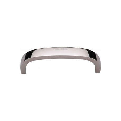 Heritage Brass Cabinet Hardware Polished Nickel / Cabinet Pull Handles / 89mm c/c Heritage Brass - Cabinet Pull D Shaped 89mm CTC Polished Nickel Finish