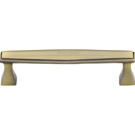 Heritage Brass Cabinet Hardware Antique Brass / Cabinet Pull Handles / 128mm c/c Heritage Brass - Cabinet Pull Deco Design 128mm CTC Antique Brass Finish