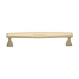 Heritage Brass Cabinet Hardware Satin Brass / Cabinet Pull Handles / 160mm c/c Heritage Brass - Cabinet Pull Deco Design 160mm CTC Satin Brass Finish