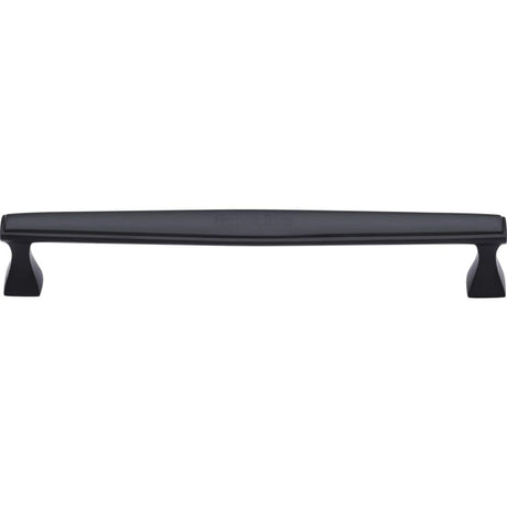 Heritage Brass Cabinet Hardware Matt Black / Cabinet Pull Handles / 203mm c/c Heritage Brass - Cabinet Pull Deco Design 203mm CTC Matt Black Finish
