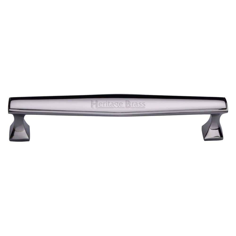 Heritage Brass Cabinet Hardware Polished Chrome / Cabinet Pull Handles / 203mm c/c Heritage Brass - Cabinet Pull Deco Design 203mm CTC Polished Chrome Finish