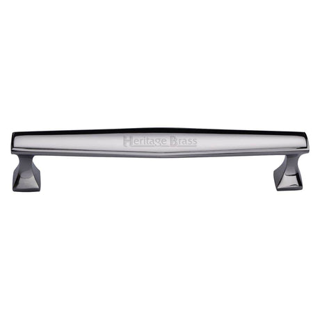 Heritage Brass Cabinet Hardware Polished Chrome / Cabinet Pull Handles / 203mm c/c Heritage Brass - Cabinet Pull Deco Design 203mm CTC Polished Chrome Finish